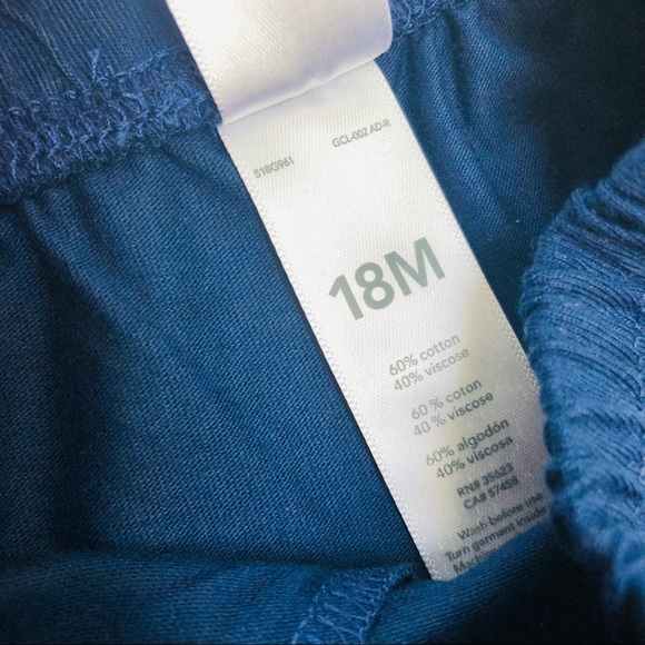 CARTERS SHORT SLEEVE DRESS FLORAL BLUE WHITE STRIPES 18MO NWT - Picture 4 of 7